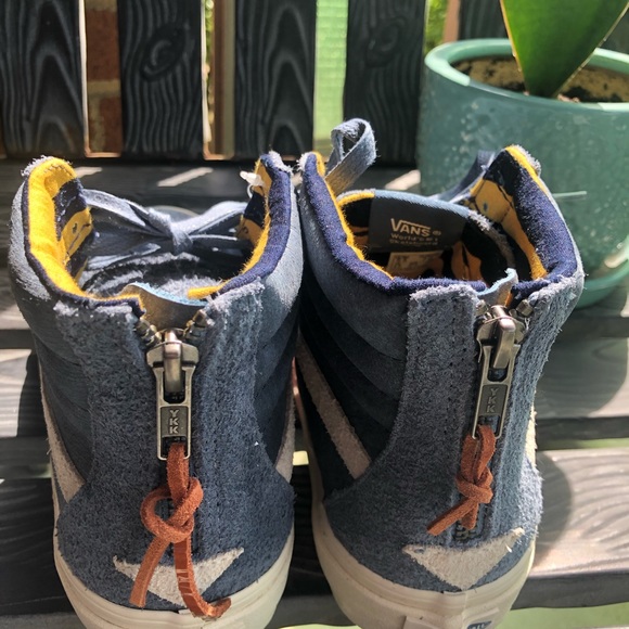 Denim Blue Suede Vans - Picture 5 of 8